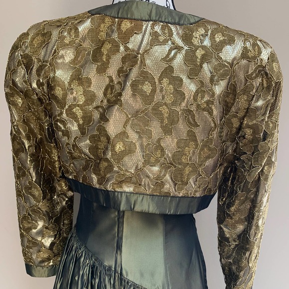 Vintage Jessica McClintock Dress With Jacket Size 8 - Picture 8 of 15